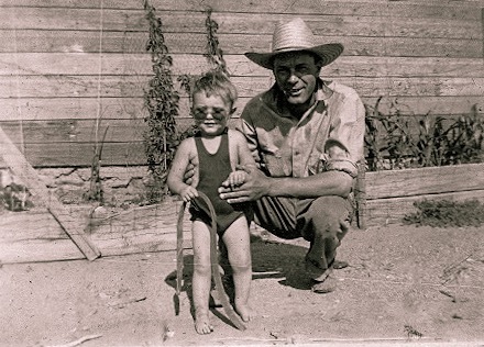 Phil with his father, 'H.L.'